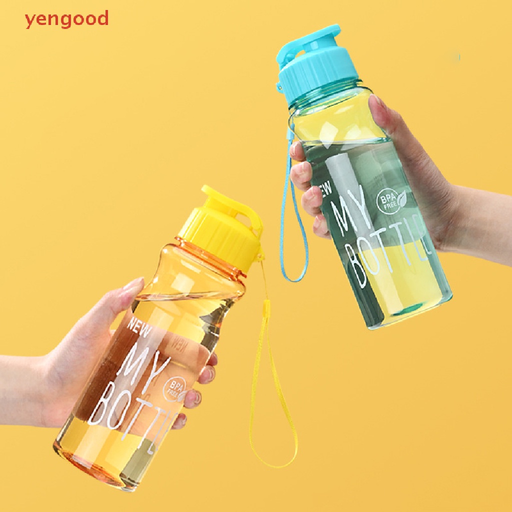 Bình Nước Thể Thao 650ml Bằng Nhựa Chống Rơi Tiện Dụng