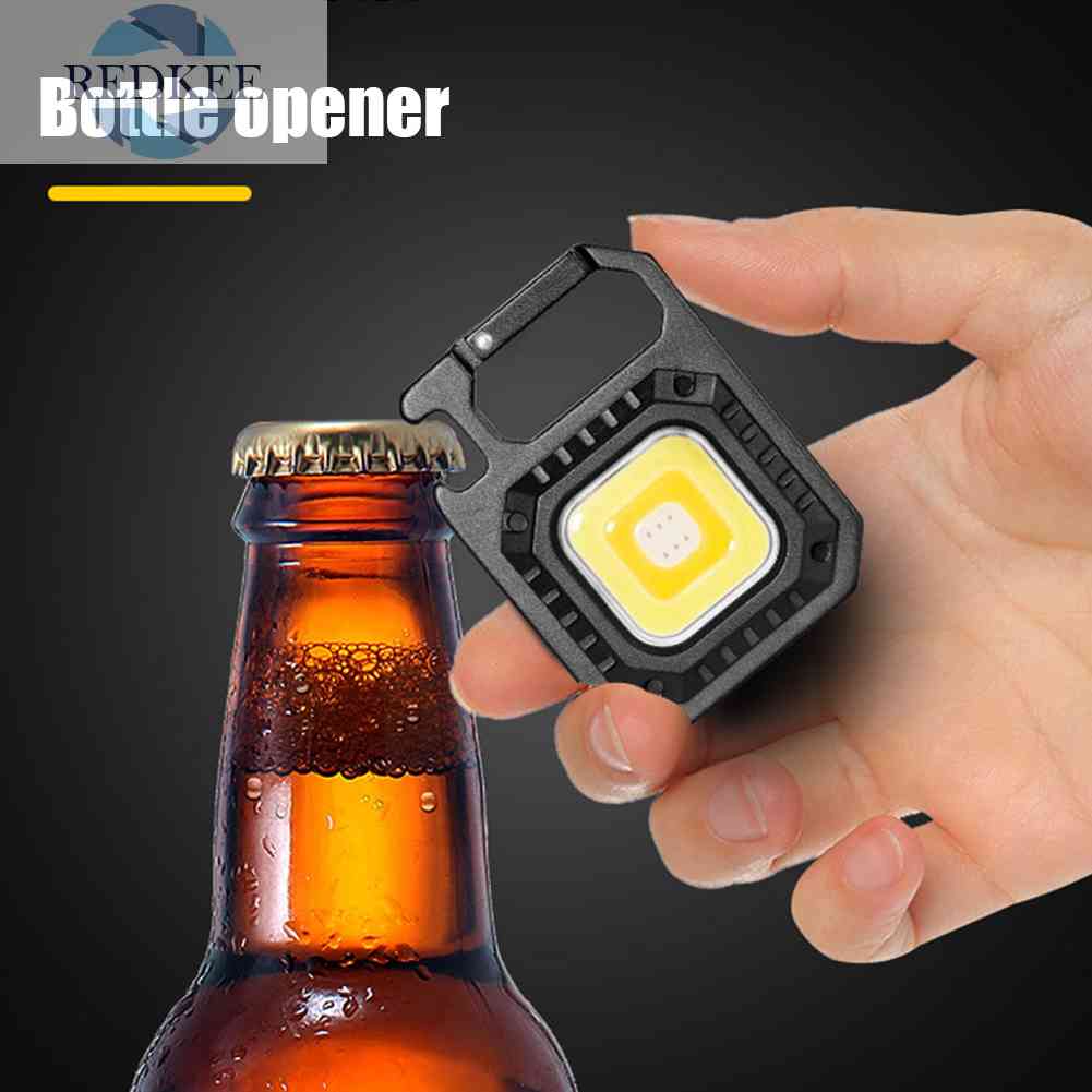 Móc Khóa Đèn LED COB 500lm Màu Đen Chống Nước Bỏ Túi Tiện Dụng