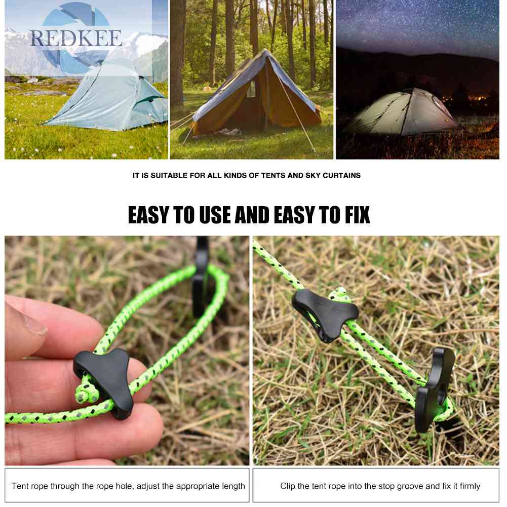 Móc Khóa Dây Lều Chống Trượt Hình Tam Giác