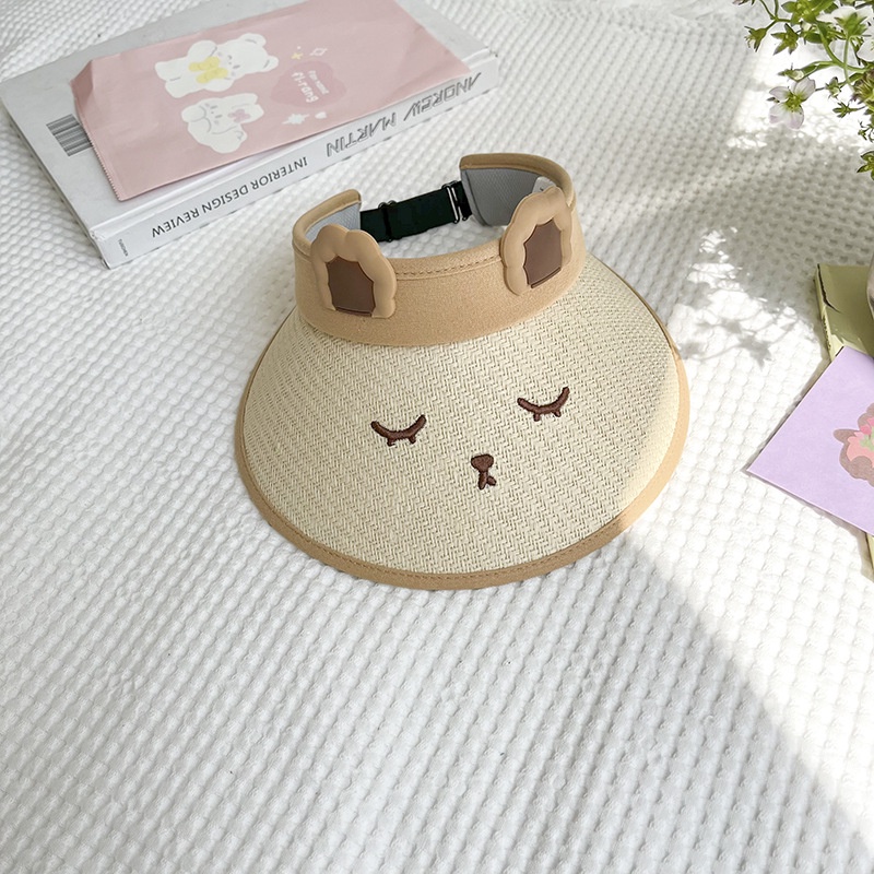 Mũ Rơm Chống Nắng Mùa Hè Hở Chóp Phong Cách Hàn Quốc Cho Bé Trai Và Bé Gái