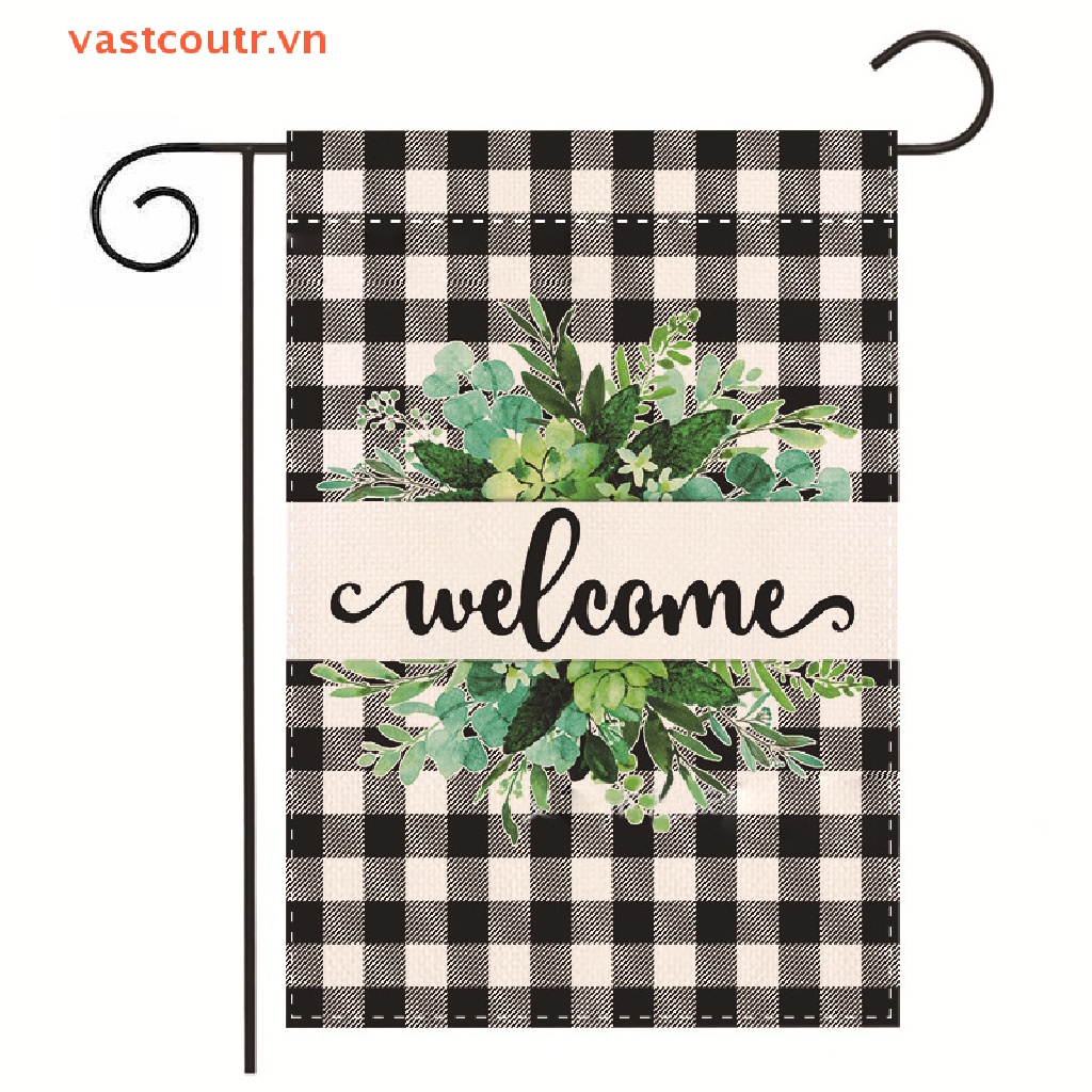 Lá Cờ Hai Mặt 12x18 Inch Dùng Trang Trí Sân Vườn Tiện Dụng