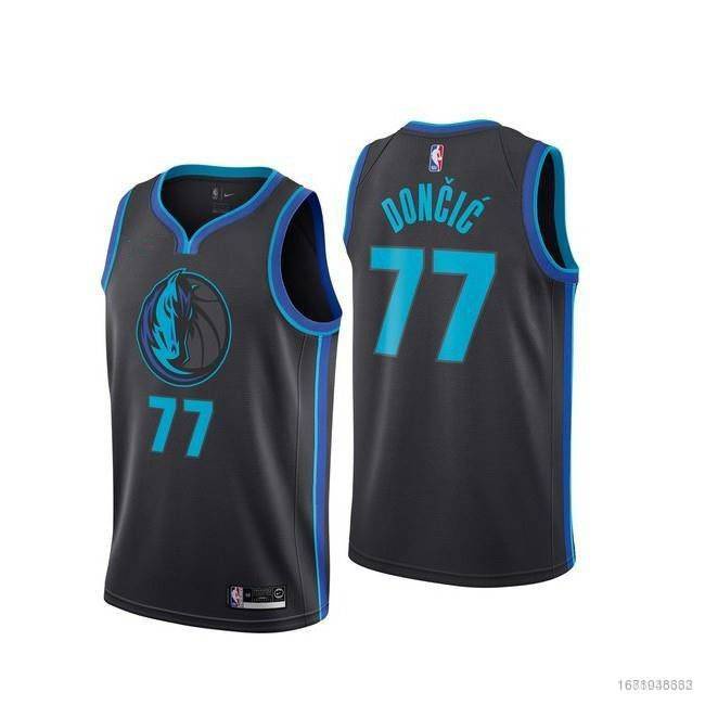 Áo Bóng Rổ NBA Jersey NP2 Dallas Mavericks No.77 Luka Doncic Phiên Bản Kỷ Niệm Plus Size PN2