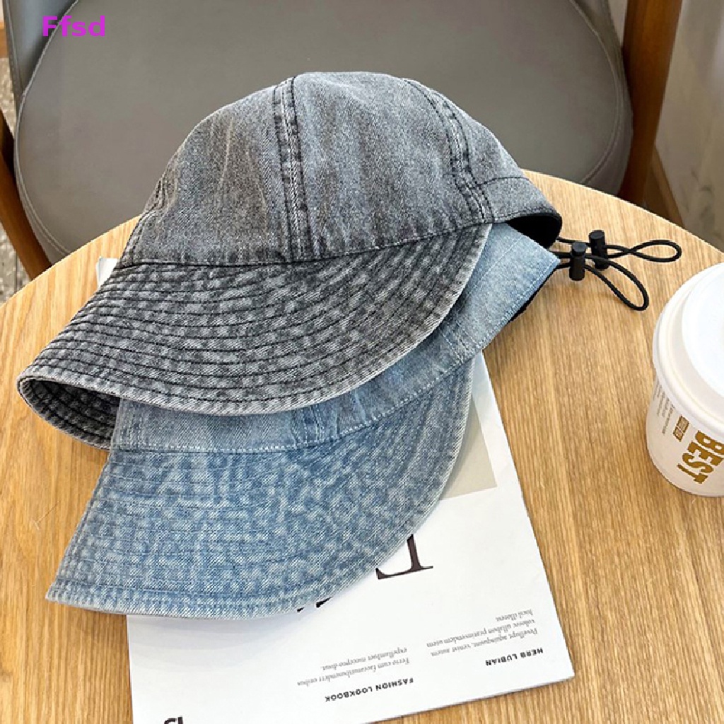 {Ffsd} Mũ Rộng Vành Chống Nắng Đi Biển Mùa Xuân Hè Có Dây Rút Vành Có Thể Điều Chỉnh Và Gấp Lại Khô Nhanh Cho Nam Và Nữ