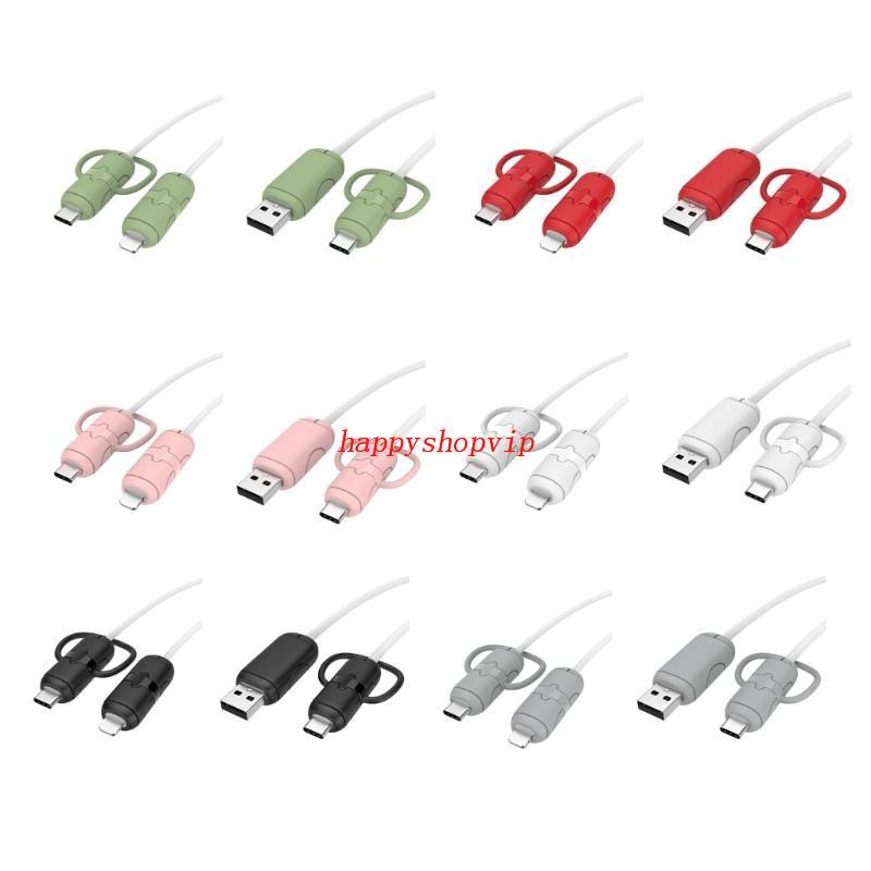 Phụ Kiện Bảo Vệ Cáp Sạc Truyền Dữ Liệu Cổng USB Type C Hình Hoạt Họa Đáng Yêu