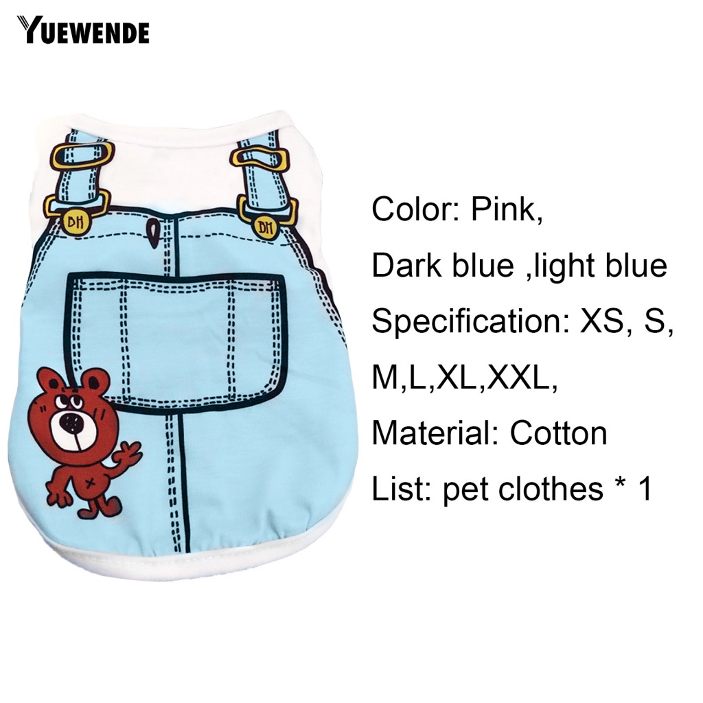 Quần Áo Cho Thú Cưng 3 Màu Có Thể Giặt Được