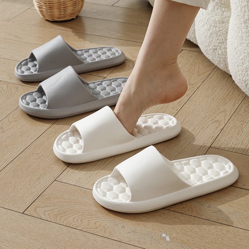 【EVEANOBQY】Dép Nhựa Đi Trong Nhà Đế Mềm Chống Trượt Thời Trang Mùa Hè Cho Cặp Đôi