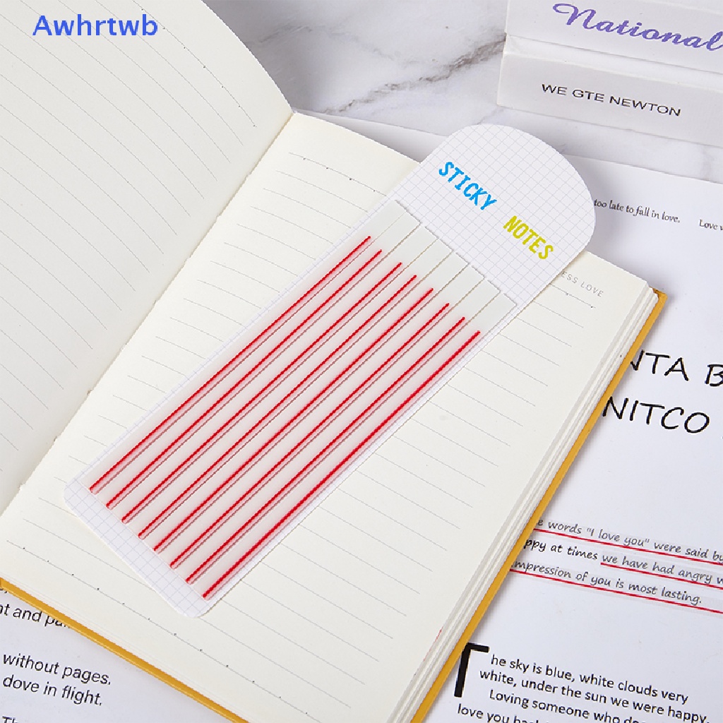 Awhrtwb Nhãn Dán Ghi Chú Dạ Quang Trong Suốt Siêu Mỏng Tiện Dụng Cho Văn Phòng Trường Học Mới