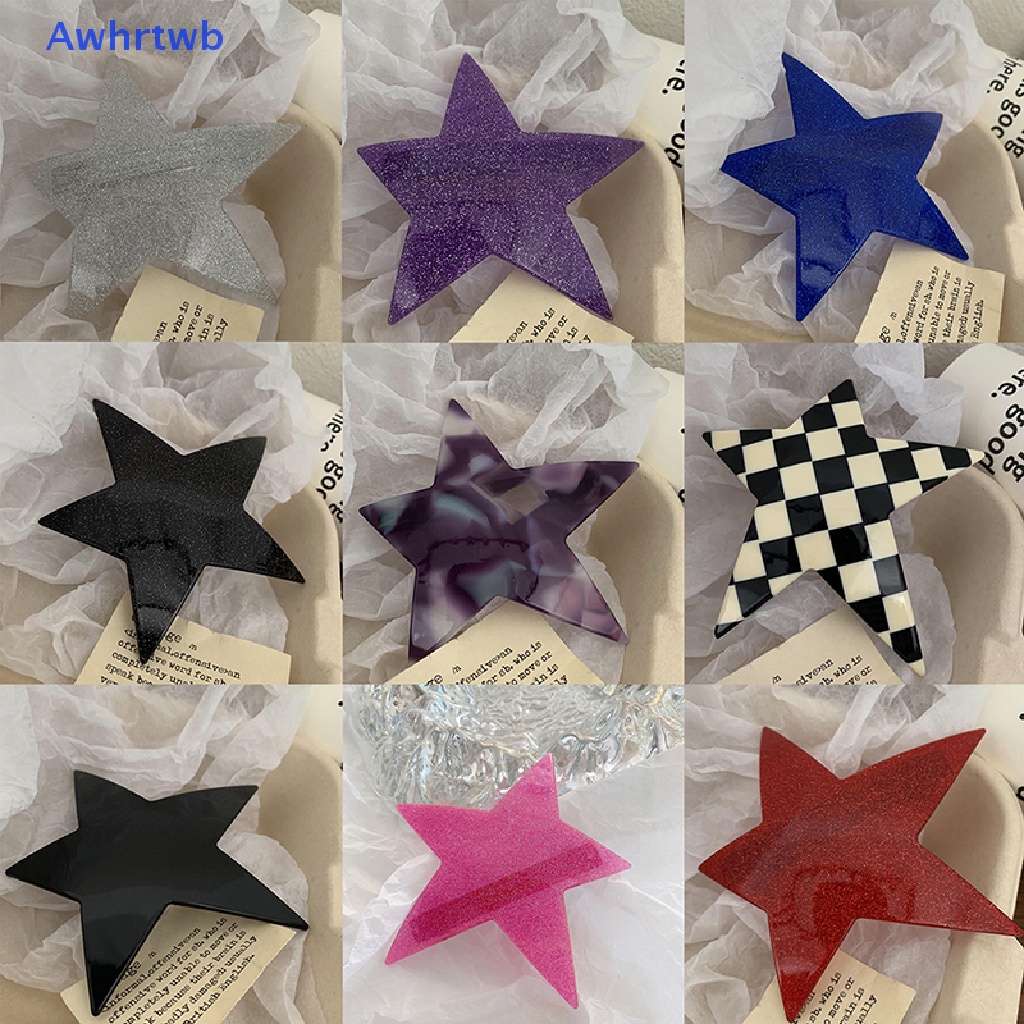 Kẹp Tóc Hình Ngôi Sao Năm Cánh Đính Đá Thời Trang Cho Nữ y2k Mới