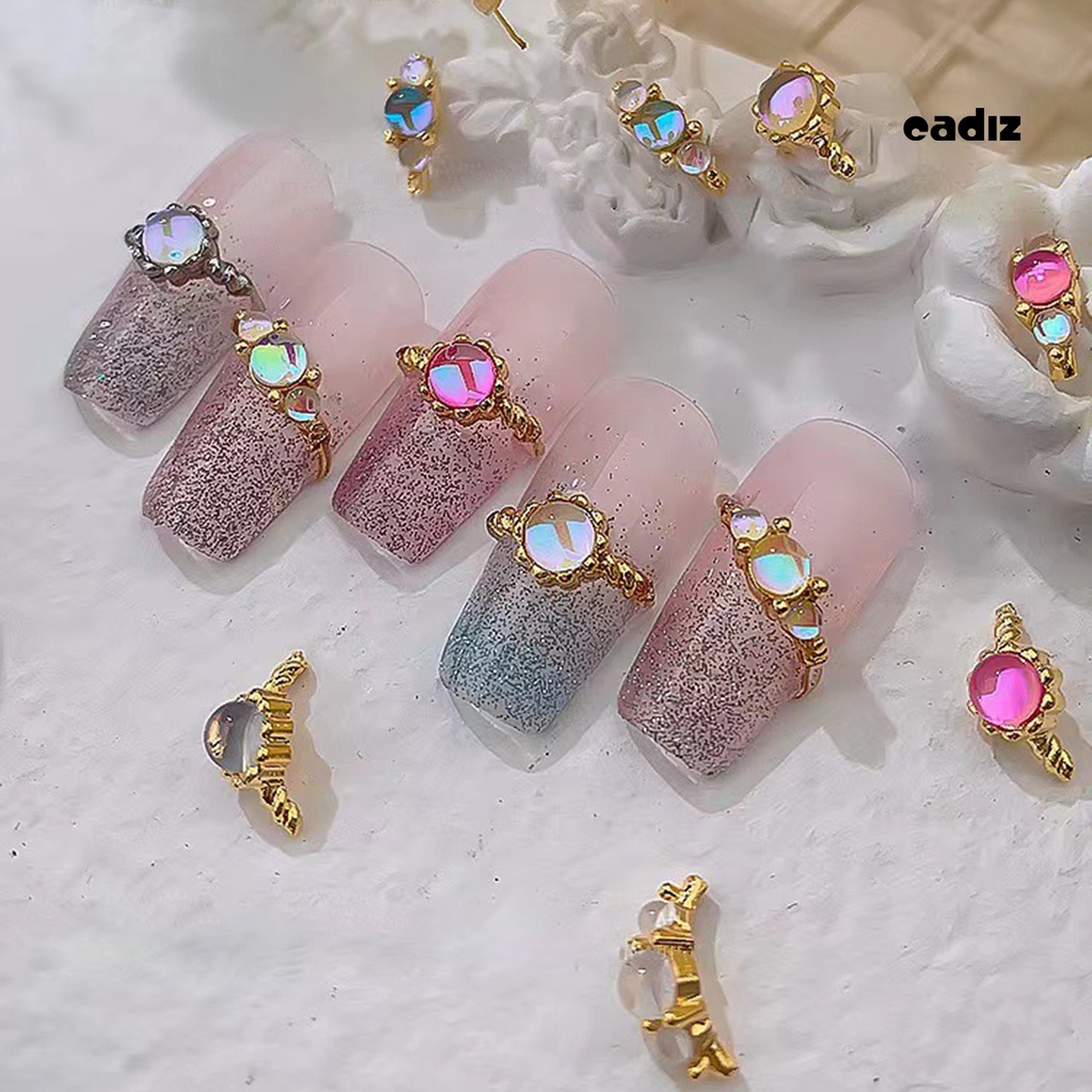 Bộ 5 Đá Đính Trang Trí Móng Tay Lấp Lánh DIY