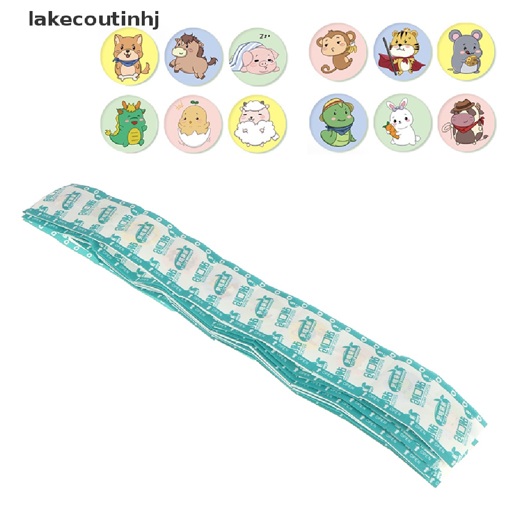 Hộp 120 Băng Cá Nhân Tròn Thoáng Khí Chống Thấm Nước Cho Bé