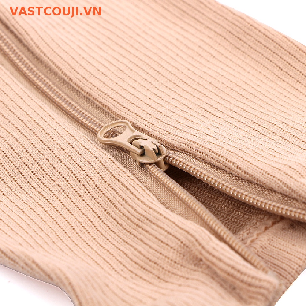 1 Đôi Tất Hở Ngón Có Khóa Kéo Giảm Đau Tiện Dụng