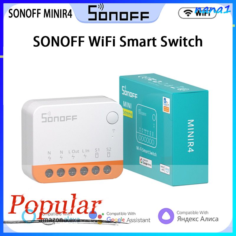GOOGLE Mô Đun Công TắC Wifi Thông Minh SONOFF MINI R4 2 Chiều R5 S-MATE Chuyên DụNg Cho Gia ĐìNh