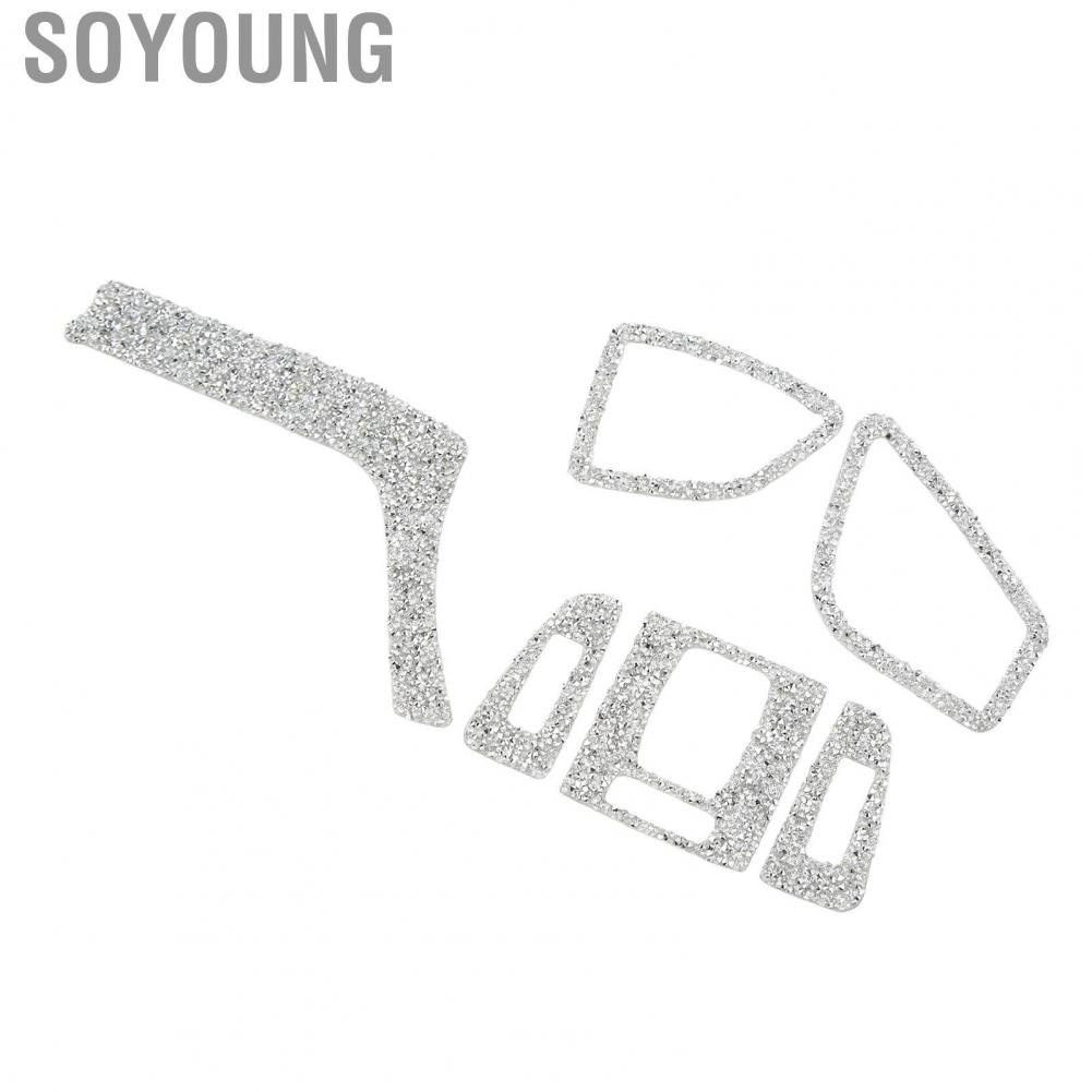 Soyoung Central Control Air Outlet Vent Panel Cover Trim Left Hand Drive Rhinestone Style Reflective for