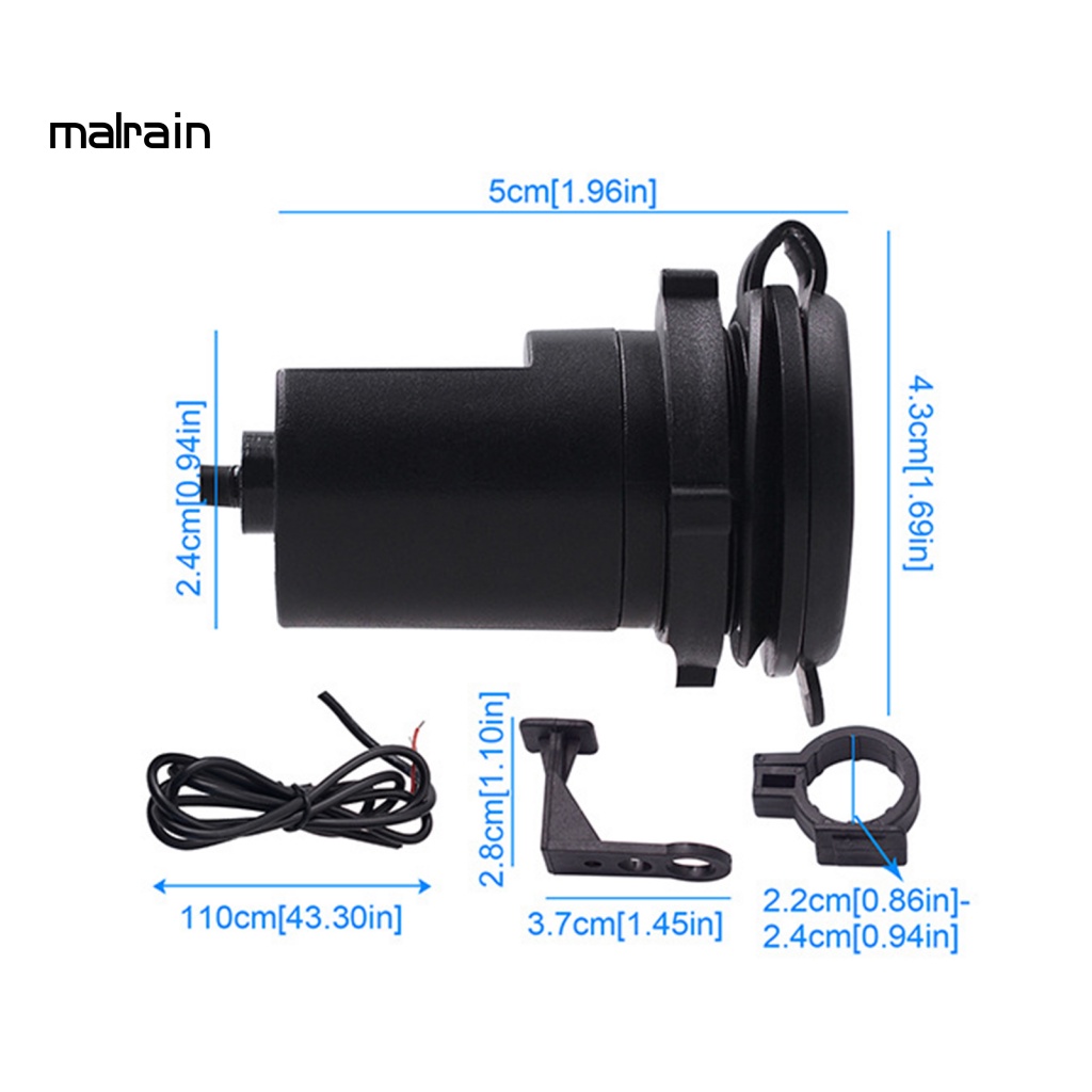 Bộ Sạc Điện Thoại Một Cổng 12V 12V Chống Bụi Chống Nước Cho Máy Chơi Game Cầm Tay