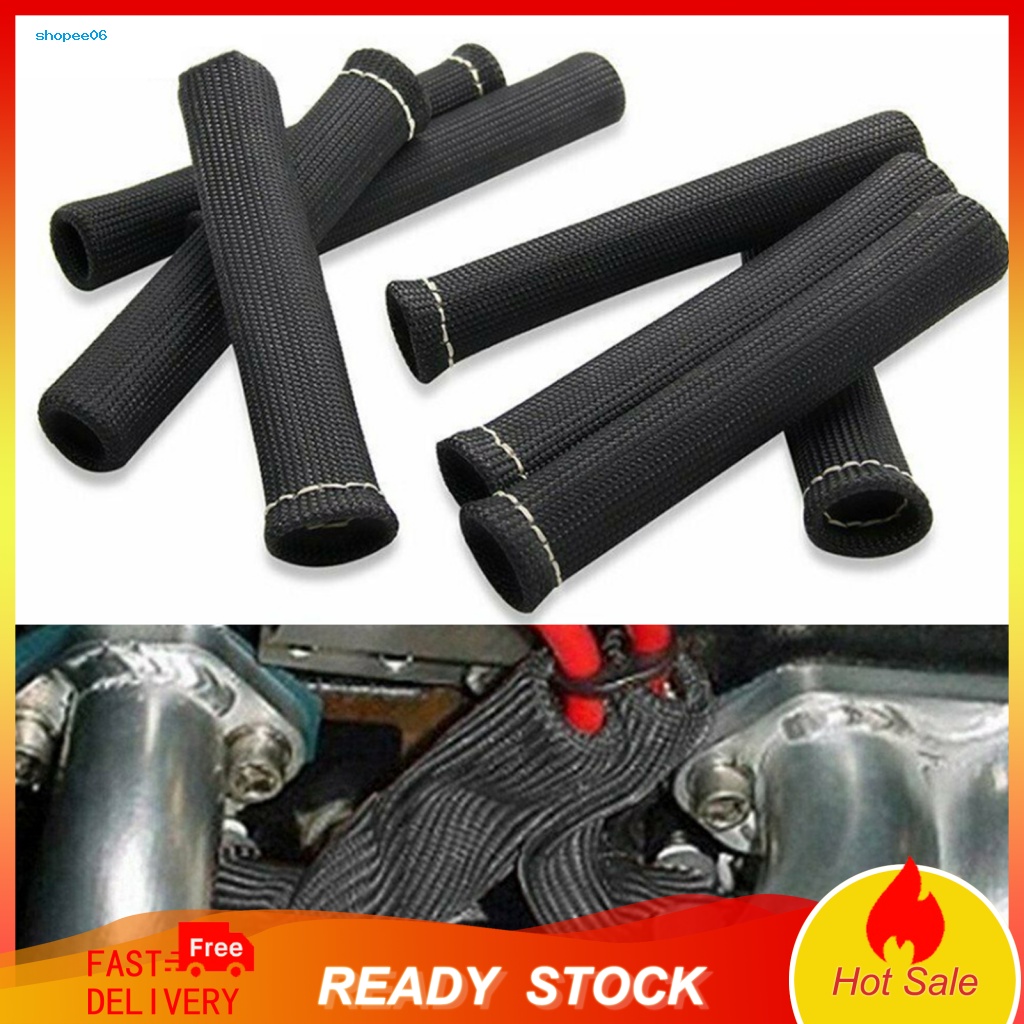 Set 8 Ống Nối Dây Điện Hai Lớp Cách Nhiệt Chống Mòn Cho Xe Hơi