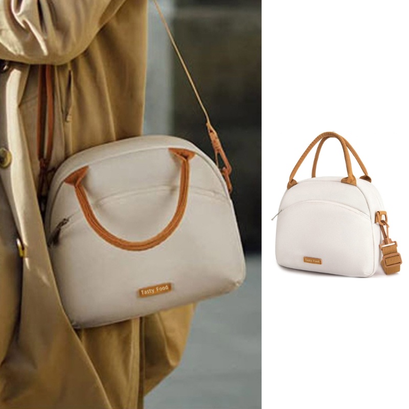 Túi Đựng Hộp Cơm Trưa Cách Nhiệt Kèm Dây Đeo Vai Tiện Dụng Mang Theo Du Lịch / Dã Ngoại Cho Nam Và Nữ