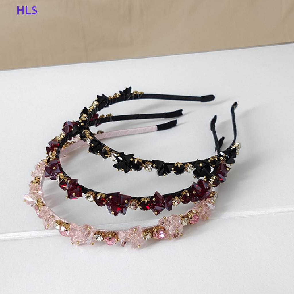 Băng Đô Hoa Đính Đá Thủy Tinh Thủ Công Phong Cách Bohemian Dành Cho Nữ