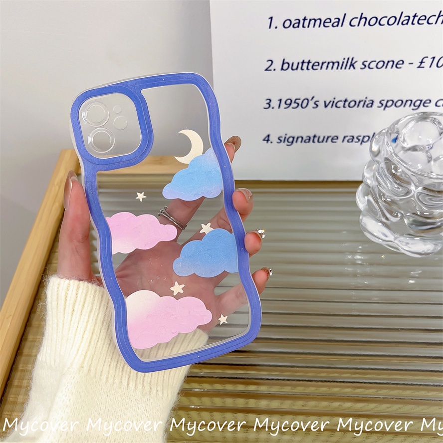 Ốp Điện Thoại Silicon Mềm Hình Đám Mây Hoạt Họa Cho iPhone 14 13 12 11 Pro Max X XR Xs Max 6 7 8 Plus