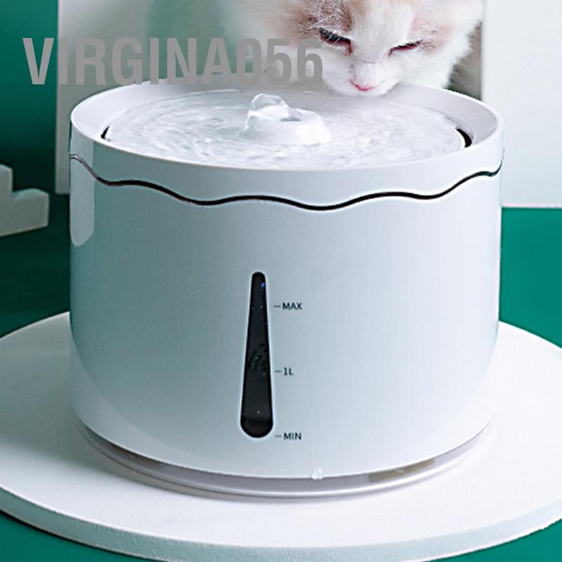 Có thể bán buôn 1.8L Đài Phun Nước Cho Mèo Chống Cháy Khô Im Lặng Lưu Thông Trực Tiếp Tự Động Chó Virgina056 Hàng giao ngay