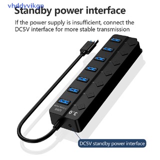 Hub chia 3.0 usb 2.0 tốc độ cao 4 / 7 cổng usb 3.0 đa năng cho máy tính