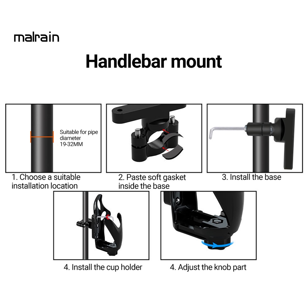 Giá Đỡ Bình Nước Có Thể Tháo Rời Tiện Dụng Cho Xe Đạp Leo Núi / Xe Máy