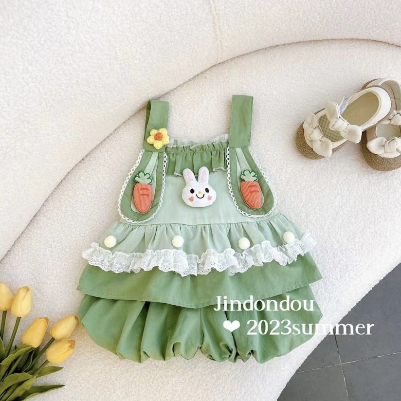 Bộ Đồ Thời Trang Mùa Hè Hàn Quốc 2023 Phong Cách Mới Cho Bé Gái