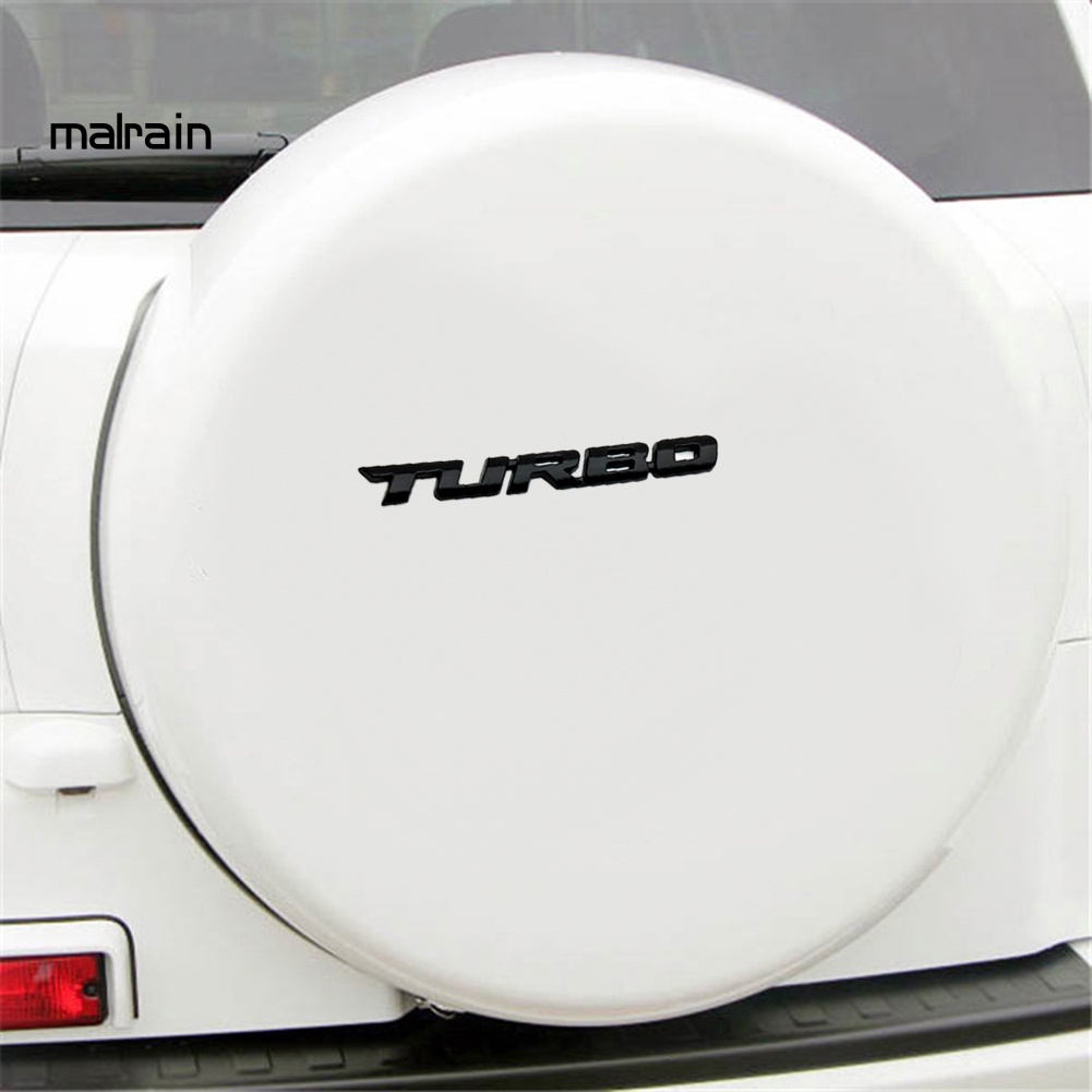 Miếng Dán Chữ Turbo 3D Dùng Trang Trí Xe Hơi Xe Máy