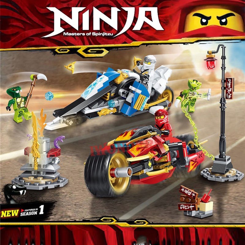 Mới Đồ Chơi Lắp Ráp Chu Kỳ Ninja & Zane 'S Snowmobile Overlord Dragon 7066 7
