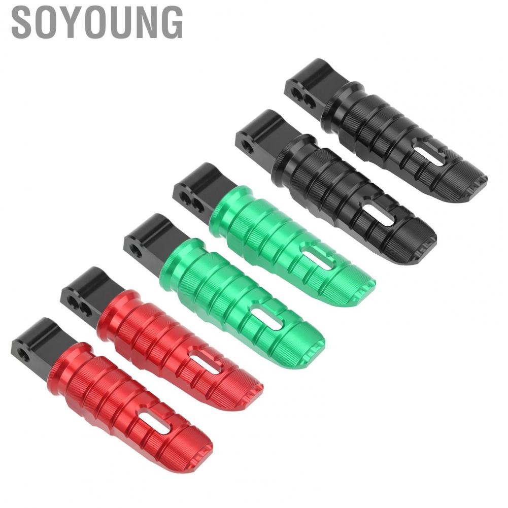 Soyoung Motorcycle Foot Pegs  Motorbike Footpegs Rear T6063 Aluminum Alloy for