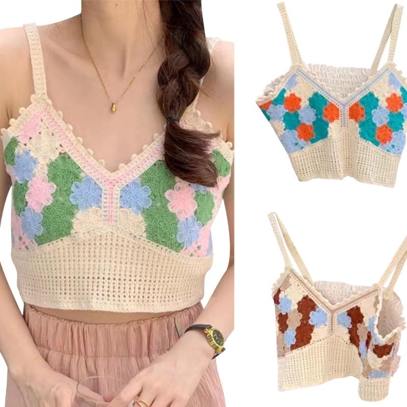 Áo Hai Dây Ngắn Cổ Chữ V Nhiều Màu Sắc Thời Trang Dành Cho Nữ