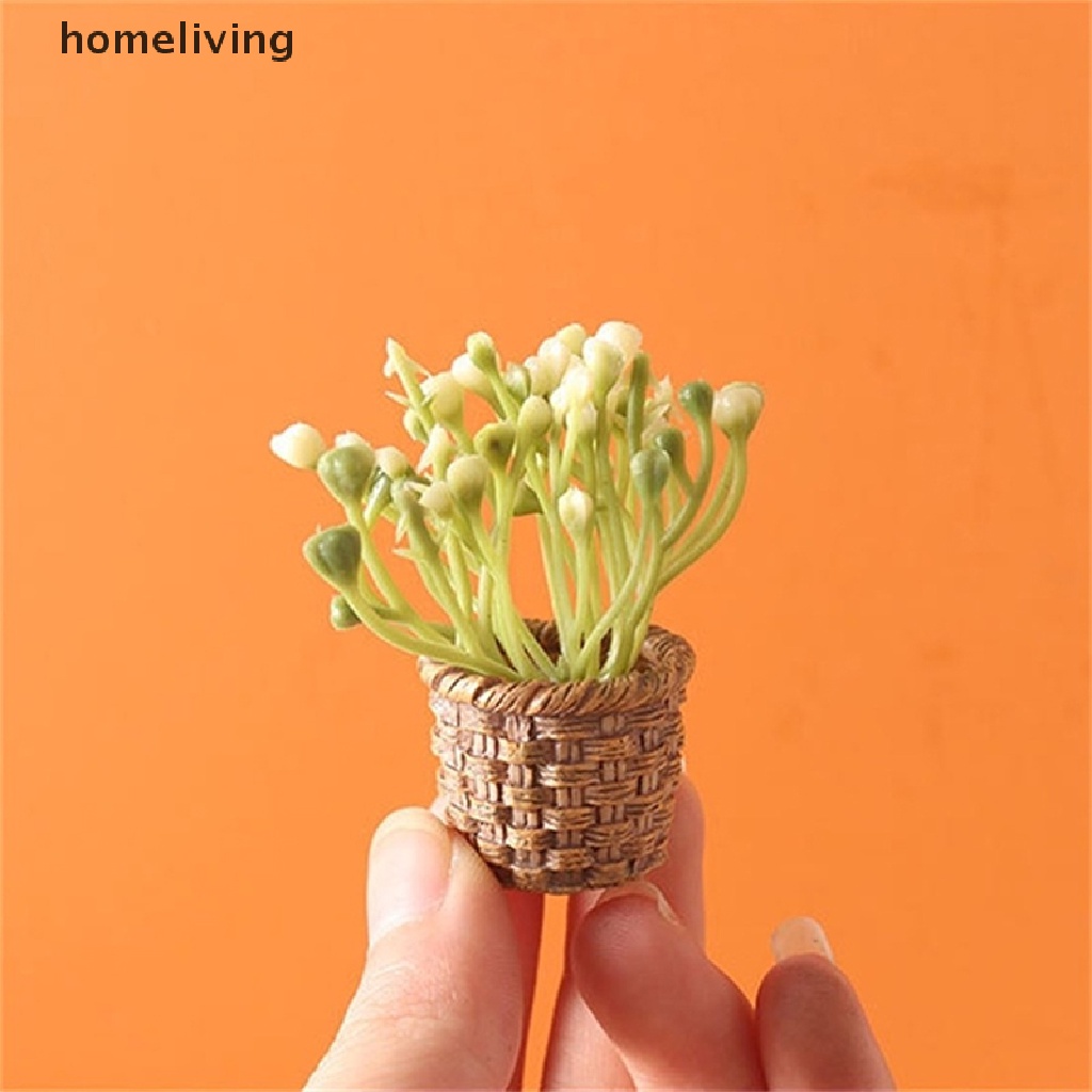 Mô Hình Chậu Cây Xanh Trang Trí Nhà Búp Bê Tỉ Lệ 1: 12