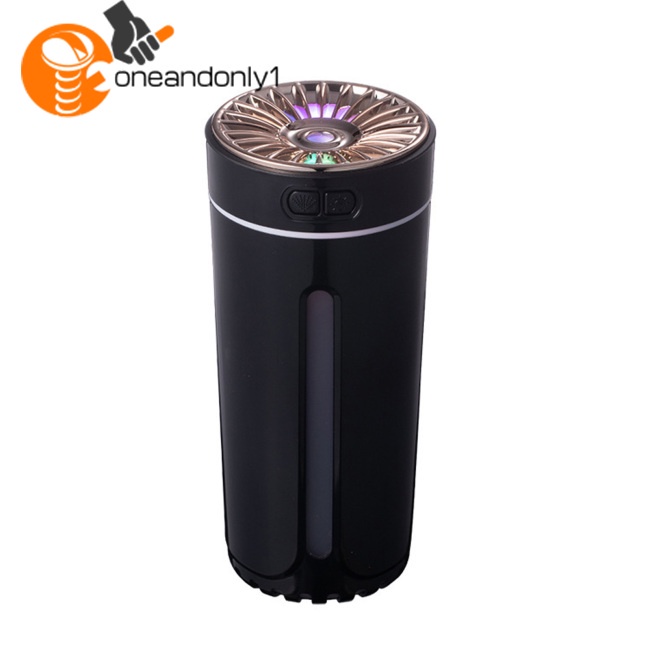 Máy Phun Sương Tạo Độ Ẩm Mini 300ml Tích Hợp Đèn Led Nhiều Màu Kèm Sạc Usb Tiện Dụng Cho Xe Hơi