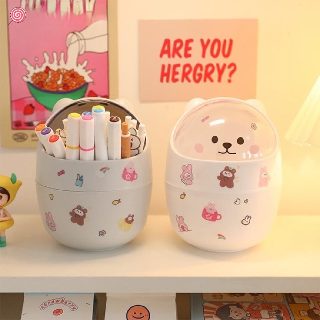 Thùng Rác Mini Để Bàn Họa Tiết Hoạt Hình Dễ Thương Cho Gia Đình / Văn Phòng SJHY0413 HSU