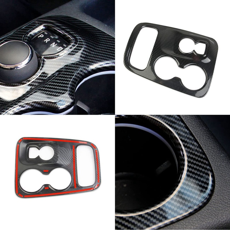 Khung Viền Bảng Điều Khiển Trung Tâm Bằng ABS Sợi Carbon Cho Dodge Durango 2014-2017