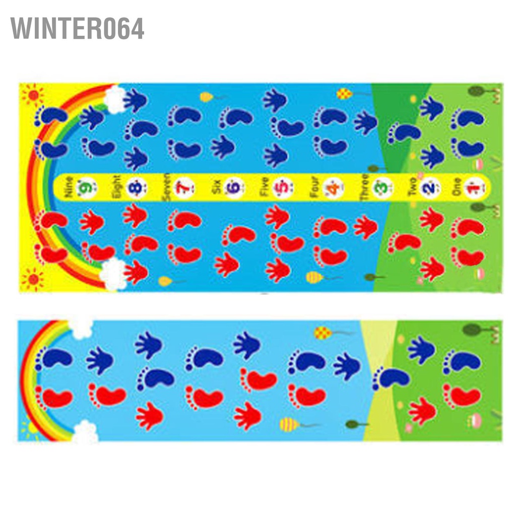 Winter064 Thảm Tập Bò Cho Trẻ Em Trò Chơi Chống Nước Vải Gia Đình