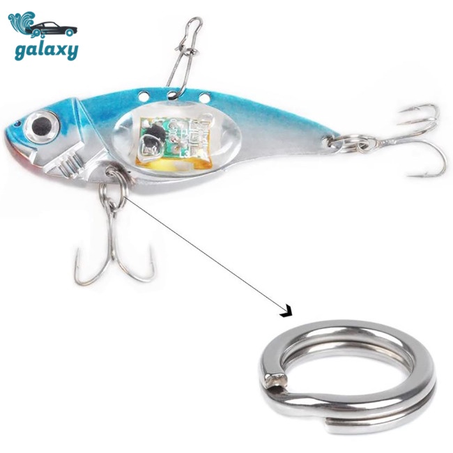 Galaxy 200 Vòng Nối Mồi Câu Cá Bằng Thép Không Gỉ