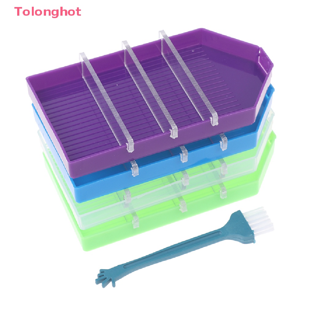 1 Khay Đựng Mũi Khoan Hình Vuông Sức Chứa Lớn Có Chia Ngăn Tiện Dụng
