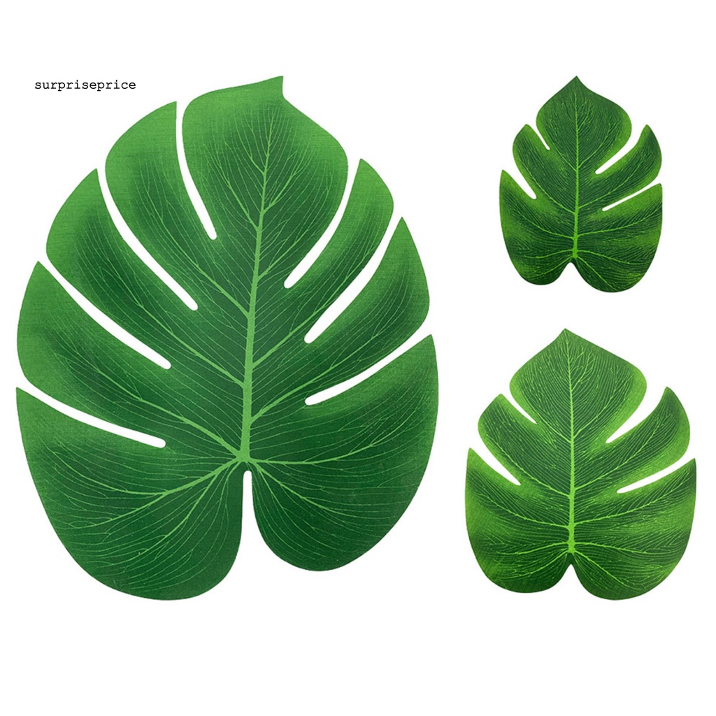 Set 10 Lá Monstera Giả Không Phai Màu Có Thể Giặt Được