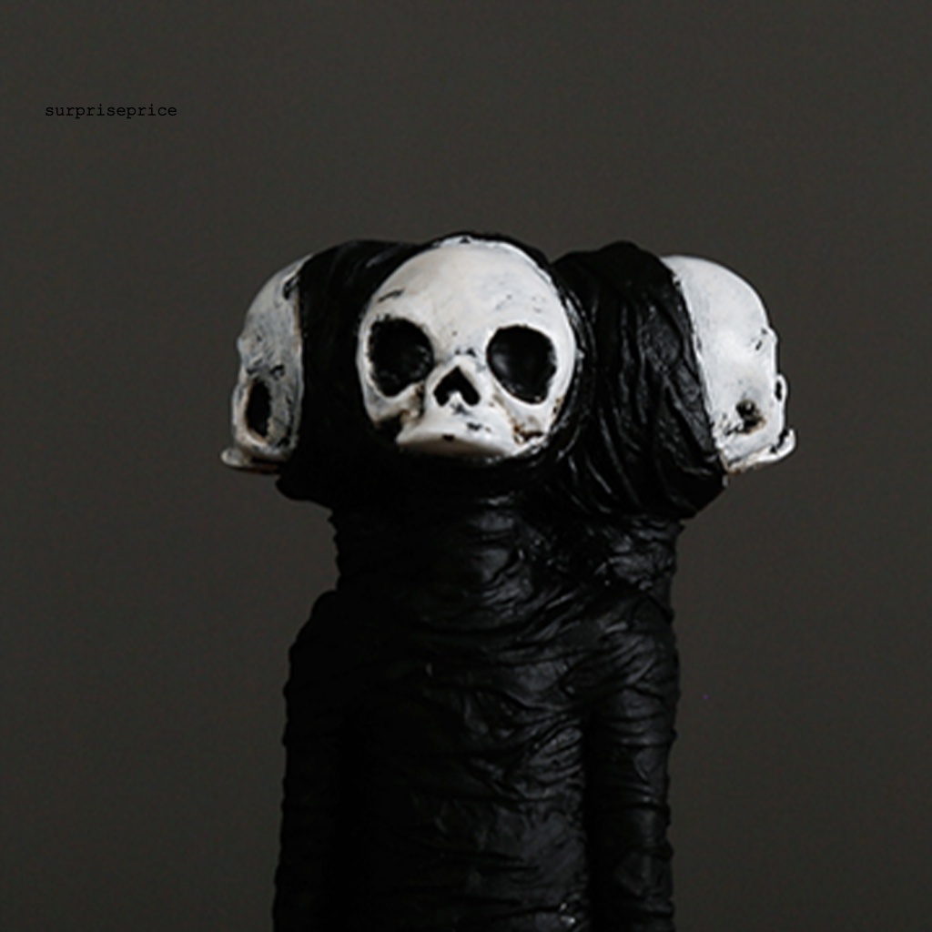 Mô HìNh ĐầU Lâu Đen Vui NhộN Trang Trí Halloween