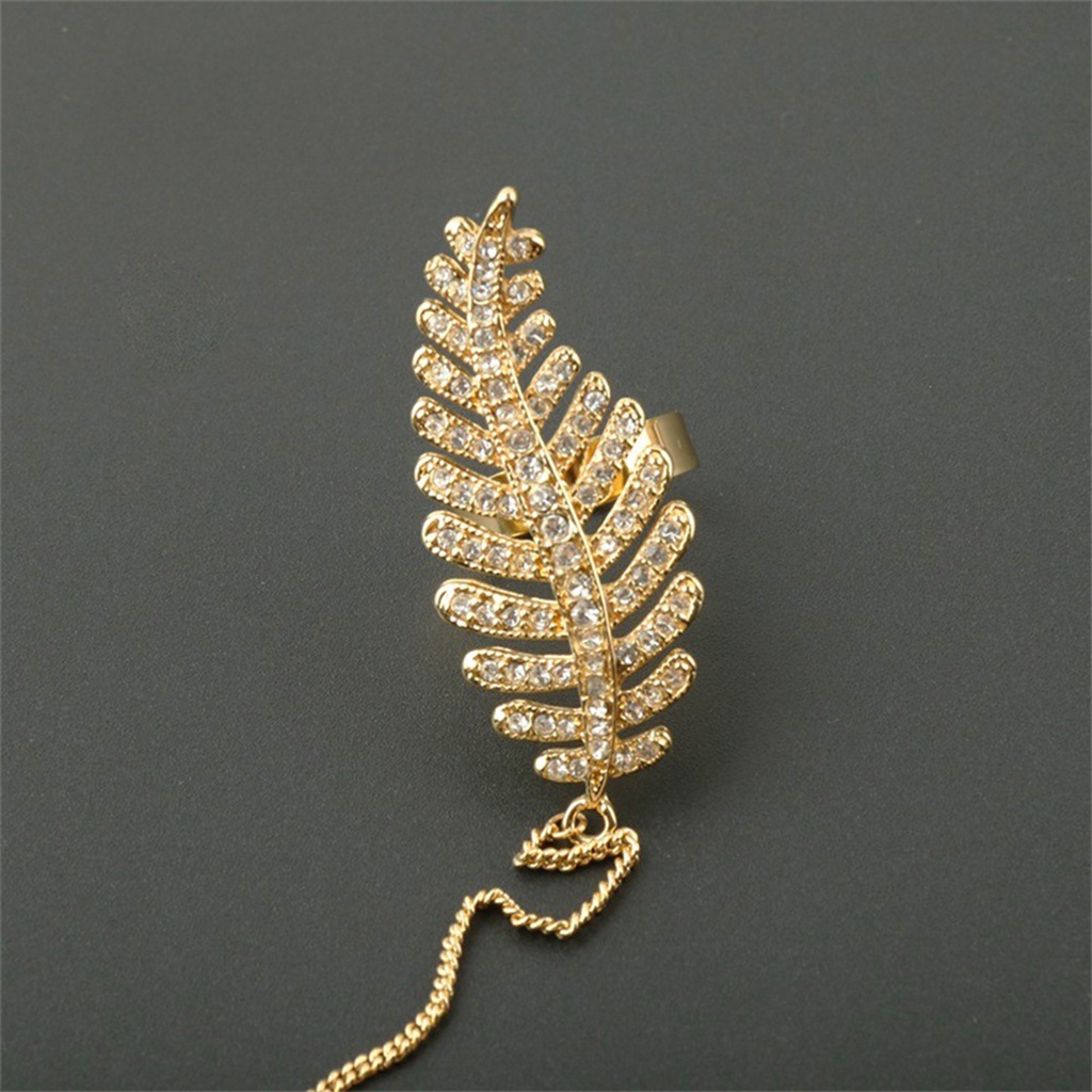 Vòng Tay Da Giả Đính Đá Lấp Lánh Thời Trang Cho Nữ