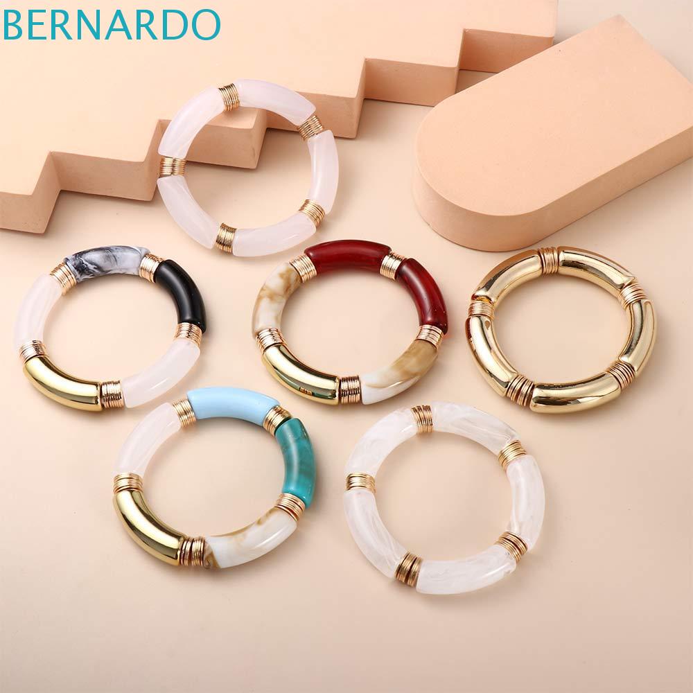 Bernardo Vòng Đeo Tay Dạng Ống Cong Bằng Tre Khí Chất Thời Trang Vintage Cho Nữ