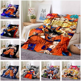 Chăn Mềm Mại Thoải Mái Họa Tiết Phim Dragon Ball Sun Wukong Cho sofa Giường Ngủ Văn Phòng