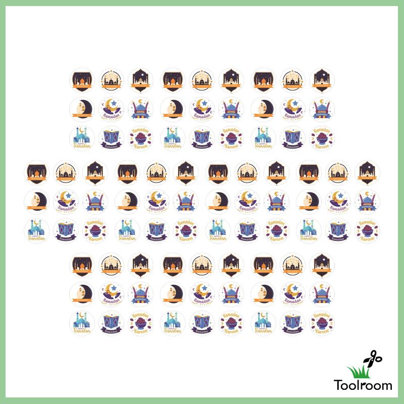 Miếng Dán Trang Trí Hình Eid Mubarak Độc Đáo
