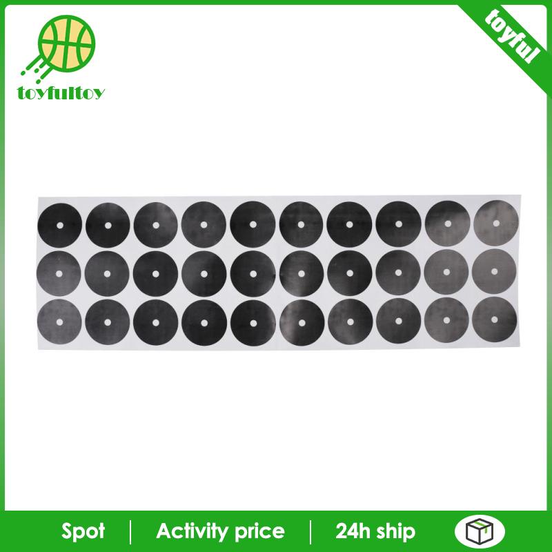 Bộ 30 Miếng Dán Đánh Dấu Hồ Bơi Màu Đen 3-3.5cm