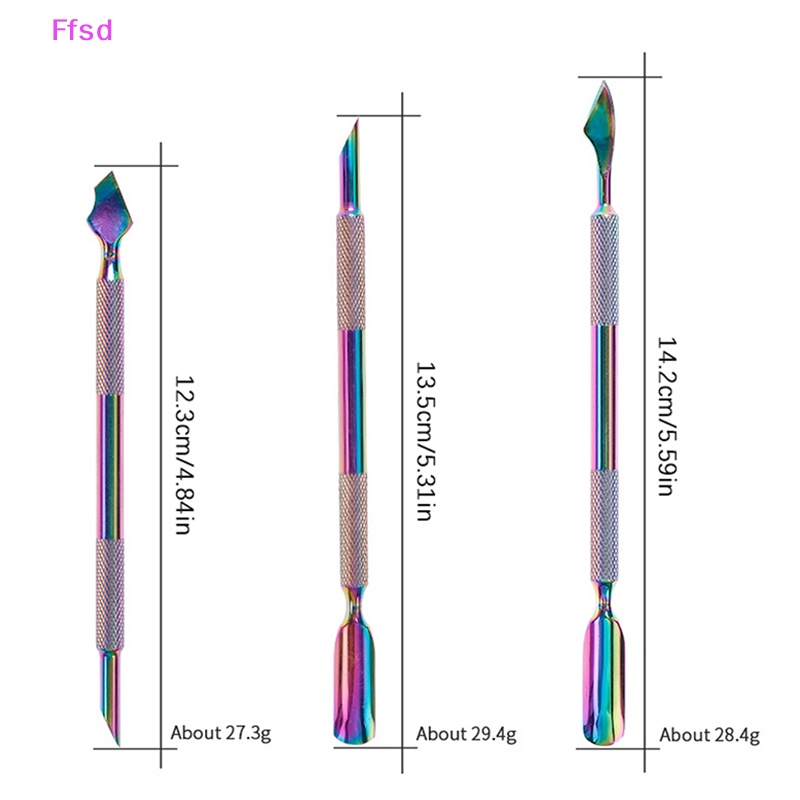 {Ffsd} Bộ Dụng Cụ Làm Móng Bằng Thép Không Gỉ Loại Bỏ Da Chết Trang Trí Nghệ Thuật * Bán Chạy