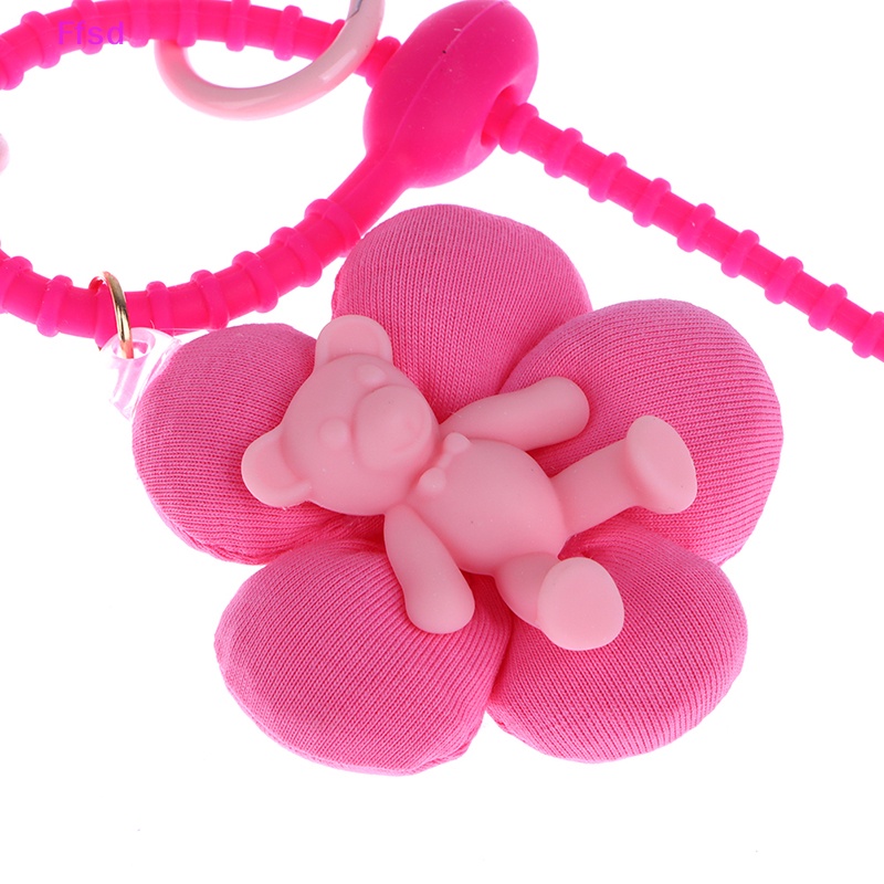 {Ffsd} Móc Chìa Khóa Xe Hơi Đính Hạt Màu Kẹo Ngọt Ngào Hình Hoa Cười Ngọt Ngào Dễ Thương Cho Nữ *