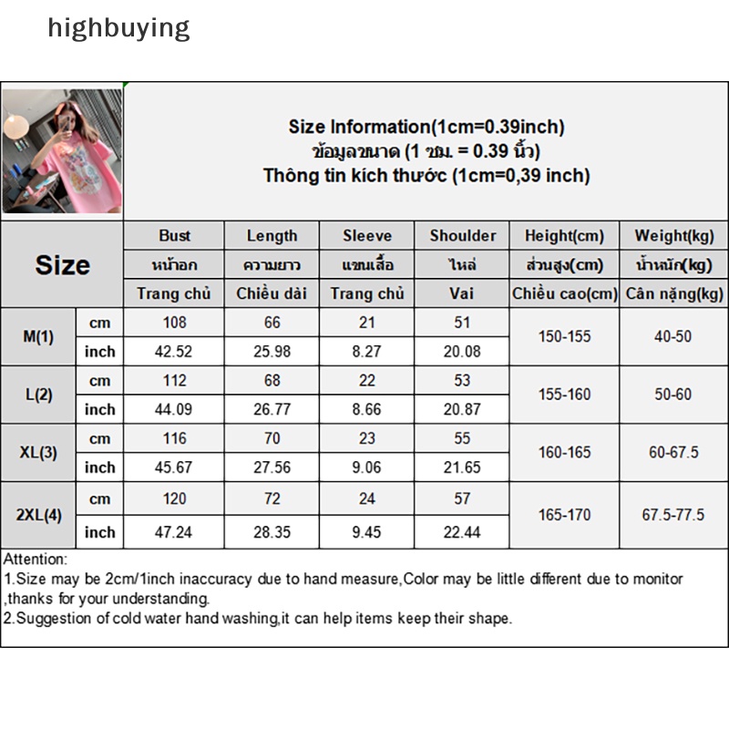 Áo Thun Tay Ngắn Cổ Tròn In Hình Gấu Hoạt Hình Thời Trang Mùa Hè Cho Nữ