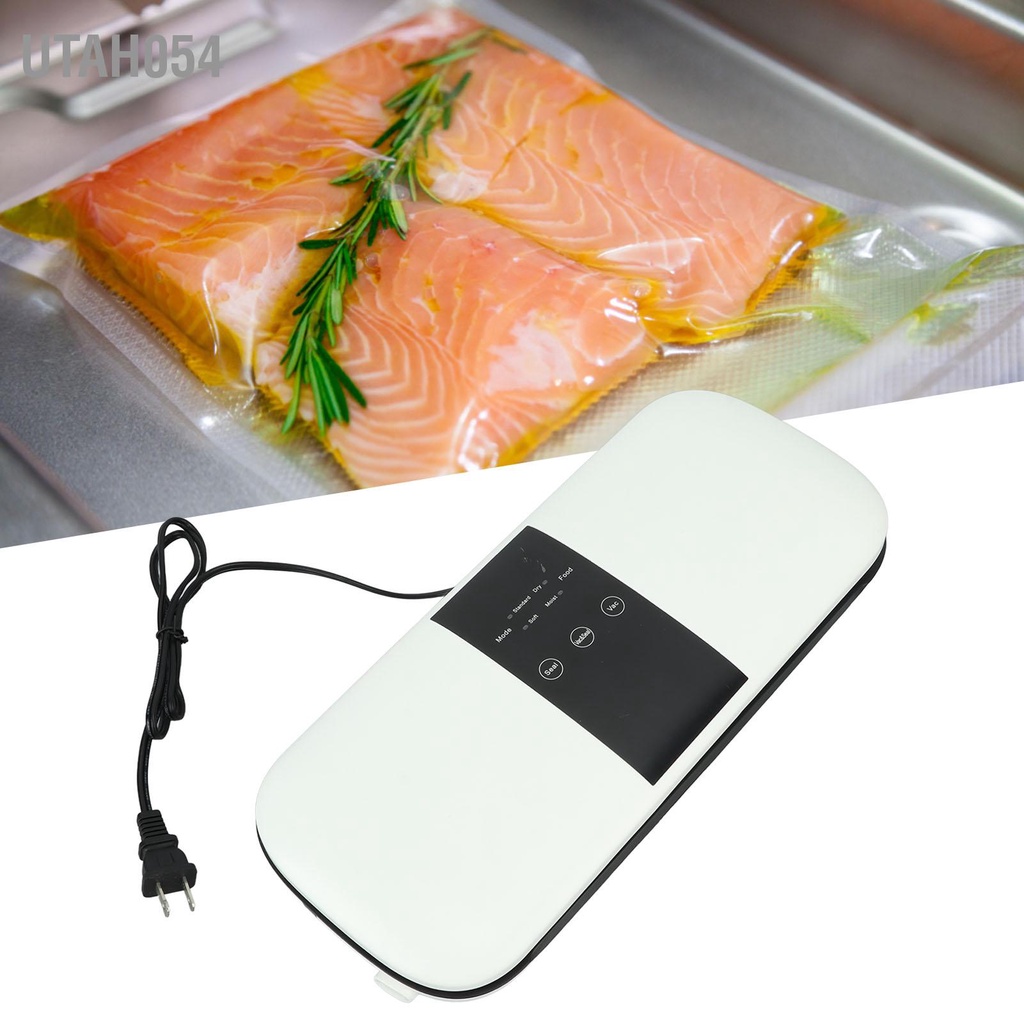 Utah054 Máy Hút Chân Không Nhỏ Cao 120W Hàn Thực Phẩm Tự Động Cho Khô Ướt Phích Cắm US 110V