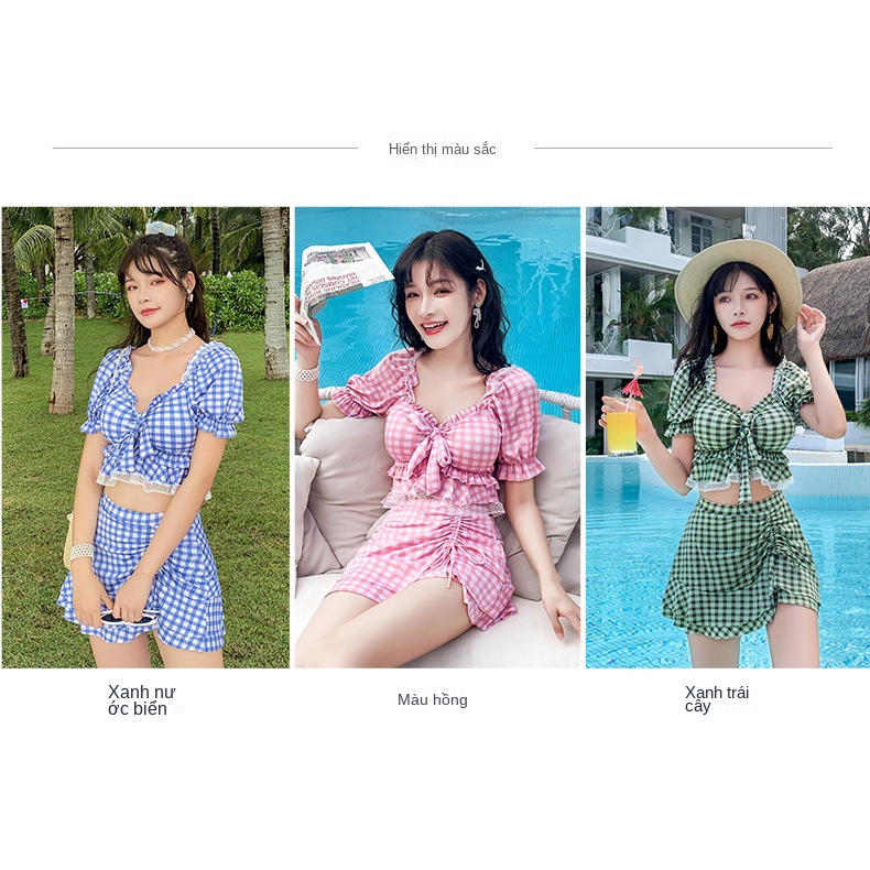 Bộ Đồ Bơi Hai Mảnh Ôm Dáng Che Bụng Thời Trang Cho Nữ