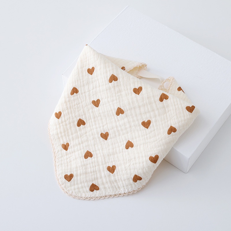 Yếm Ăn Vải Cotton Chống Thấm Nước Dành Cho Bé Sơ Sinh